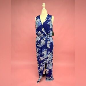 Jessica Howard Blue Floral Maxi Dress